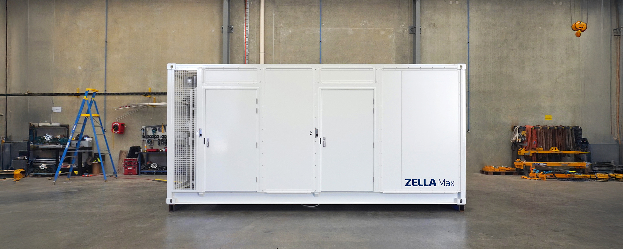 Zella Max modular data centre in warehouse environment